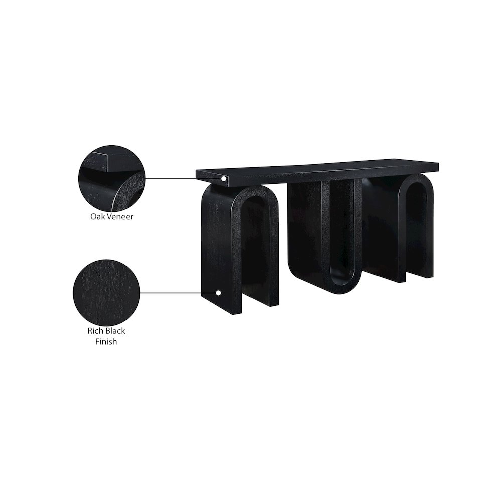 Westbourne Black Console Table. Picture 7