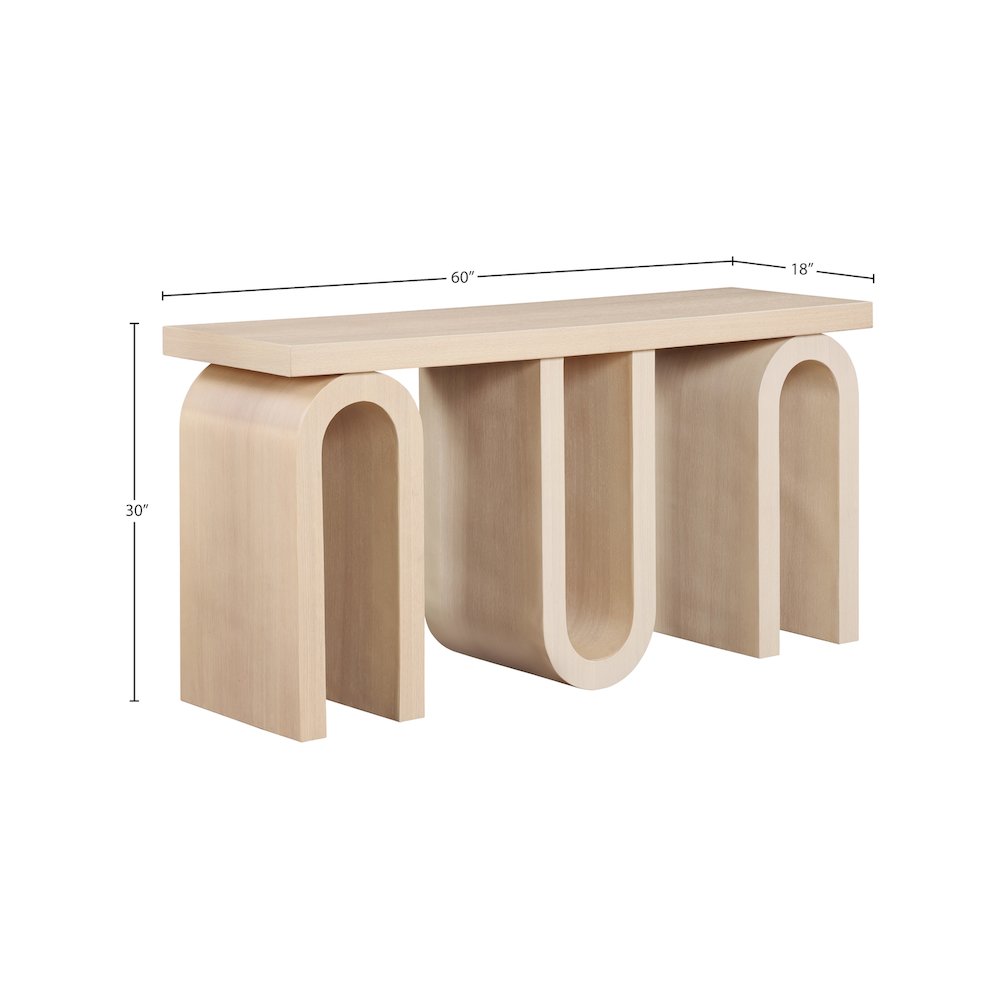 Westbourne Natural Console Table. Picture 6