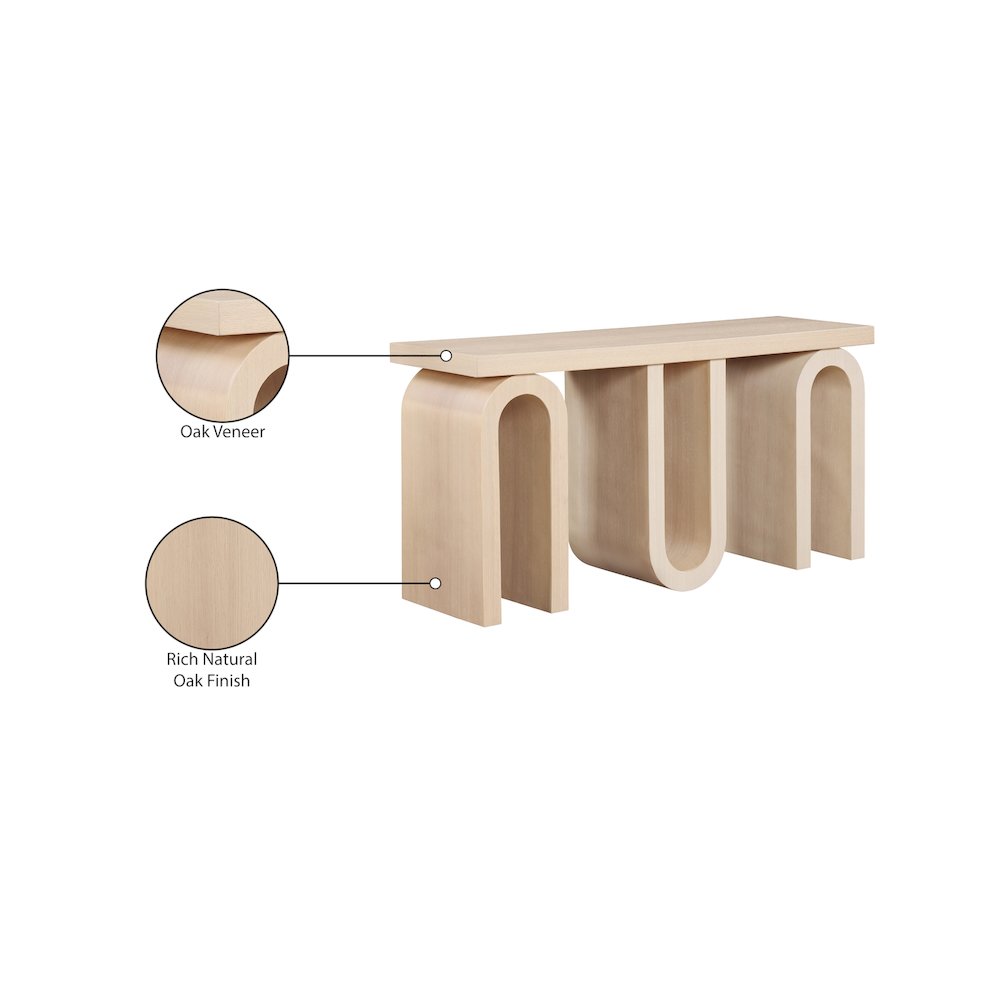 Westbourne Natural Console Table. Picture 7