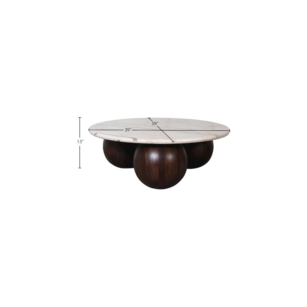 Treviso Beige Marble Coffee Table. Picture 6