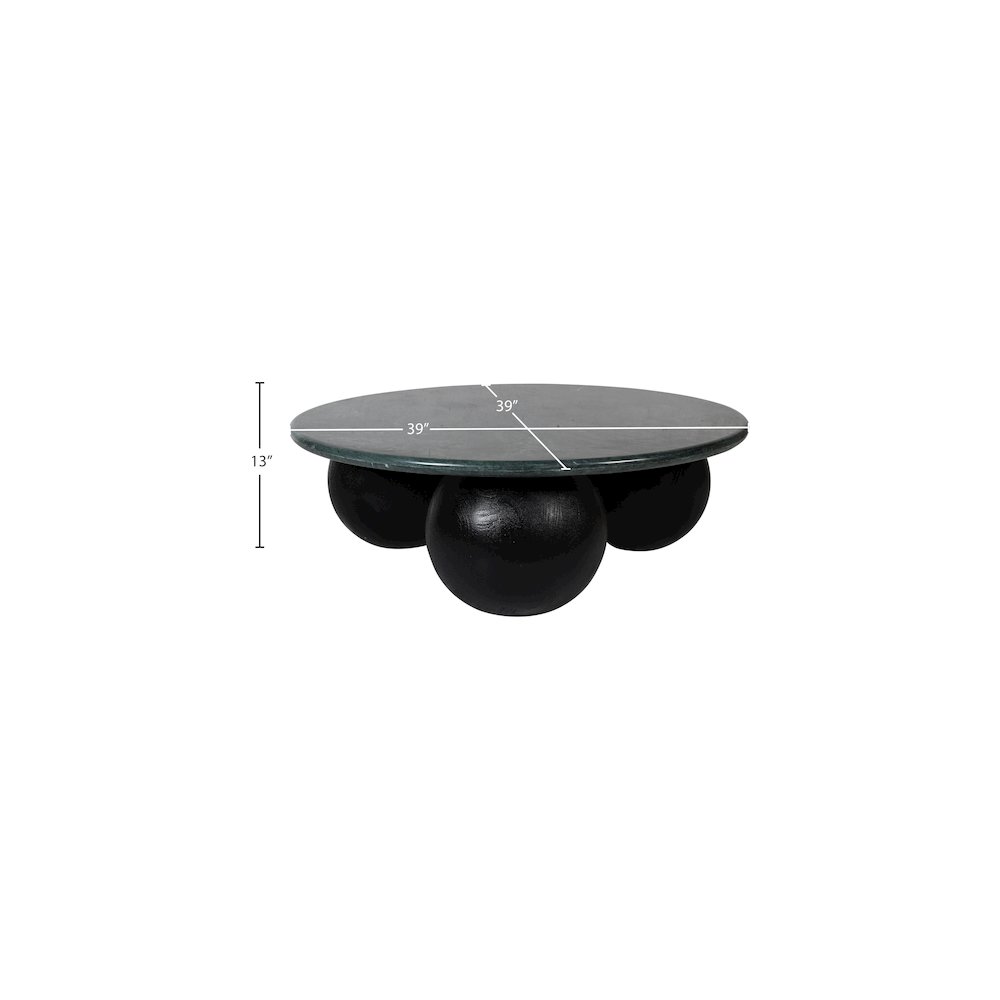 Treviso Green Marble Coffee Table. Picture 6