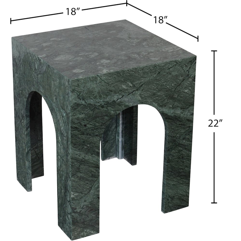 Palermo Green Marble End Table. Picture 8