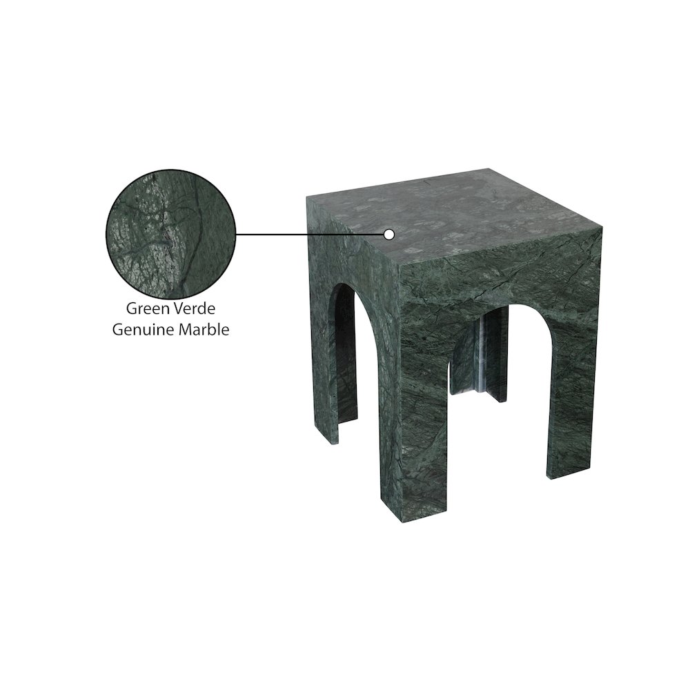 Palermo Green Marble End Table. Picture 9
