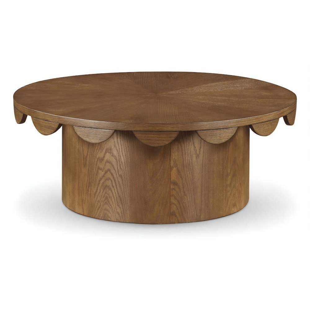 Dahlia Brown Oak Veneer Coffee Table. Picture 1