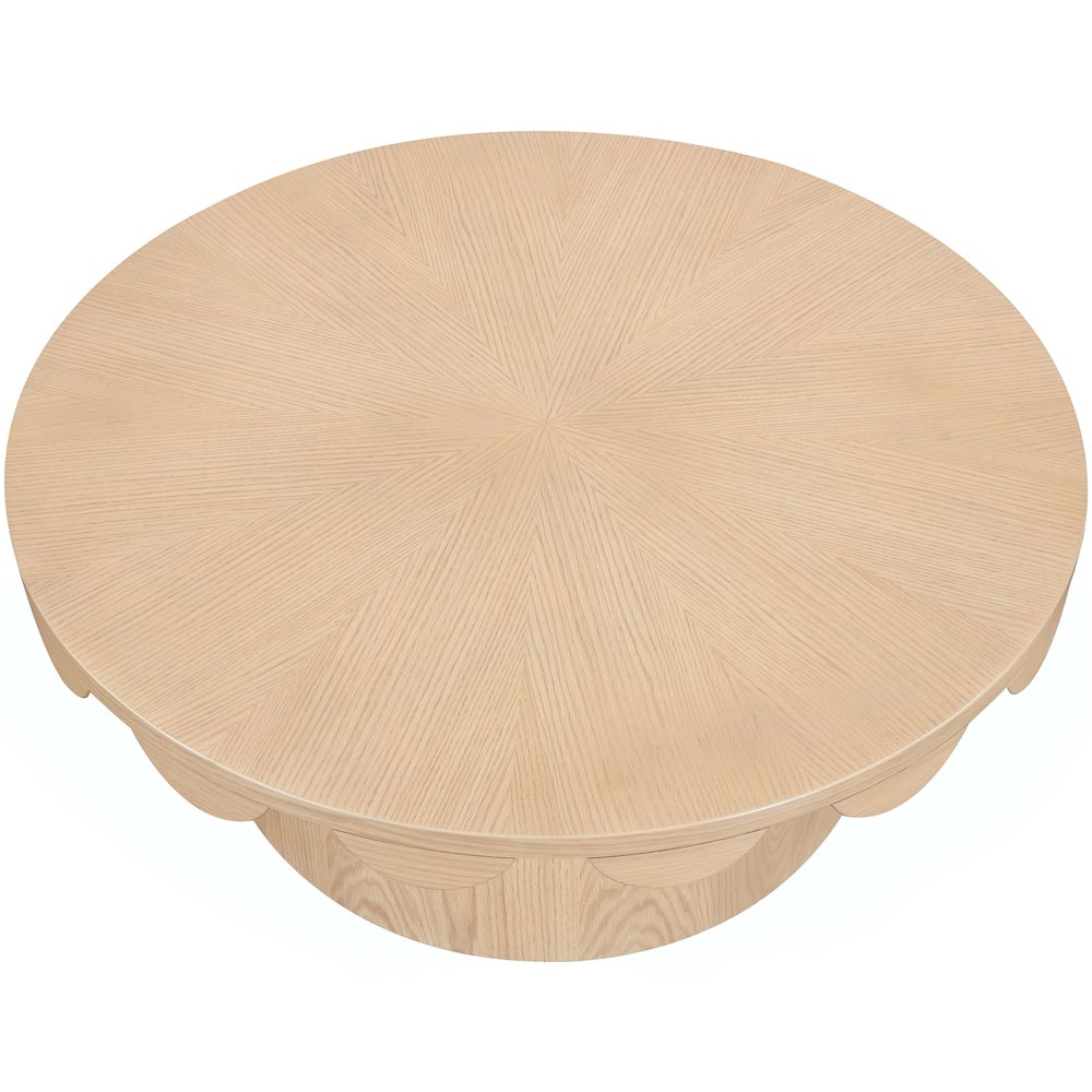 Dahlia Natural Oak Veneer Coffee Table. Picture 3