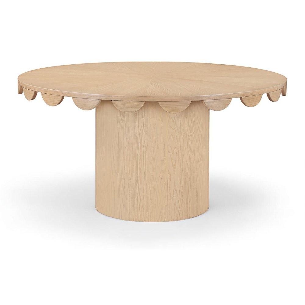 Dahlia 60" Natural Oak Veneer Dining Table. Picture 1