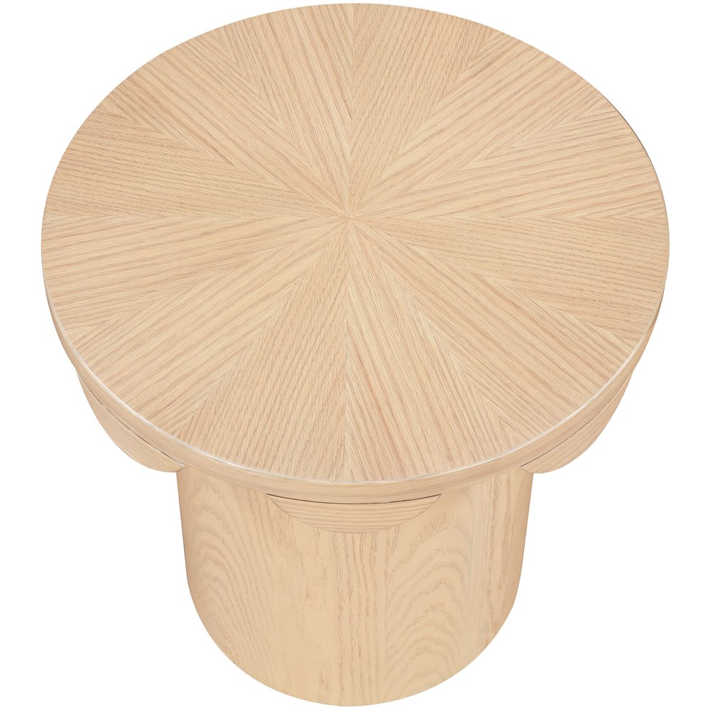 Dahlia Natural Oak Veneer End Table. Picture 3