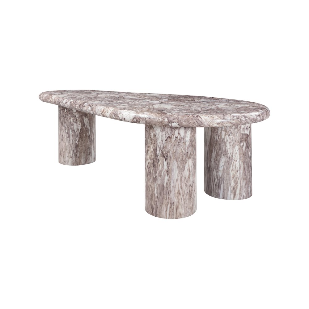 Sassari Brown Marble Finish Concrete Coffee Table. Picture 4