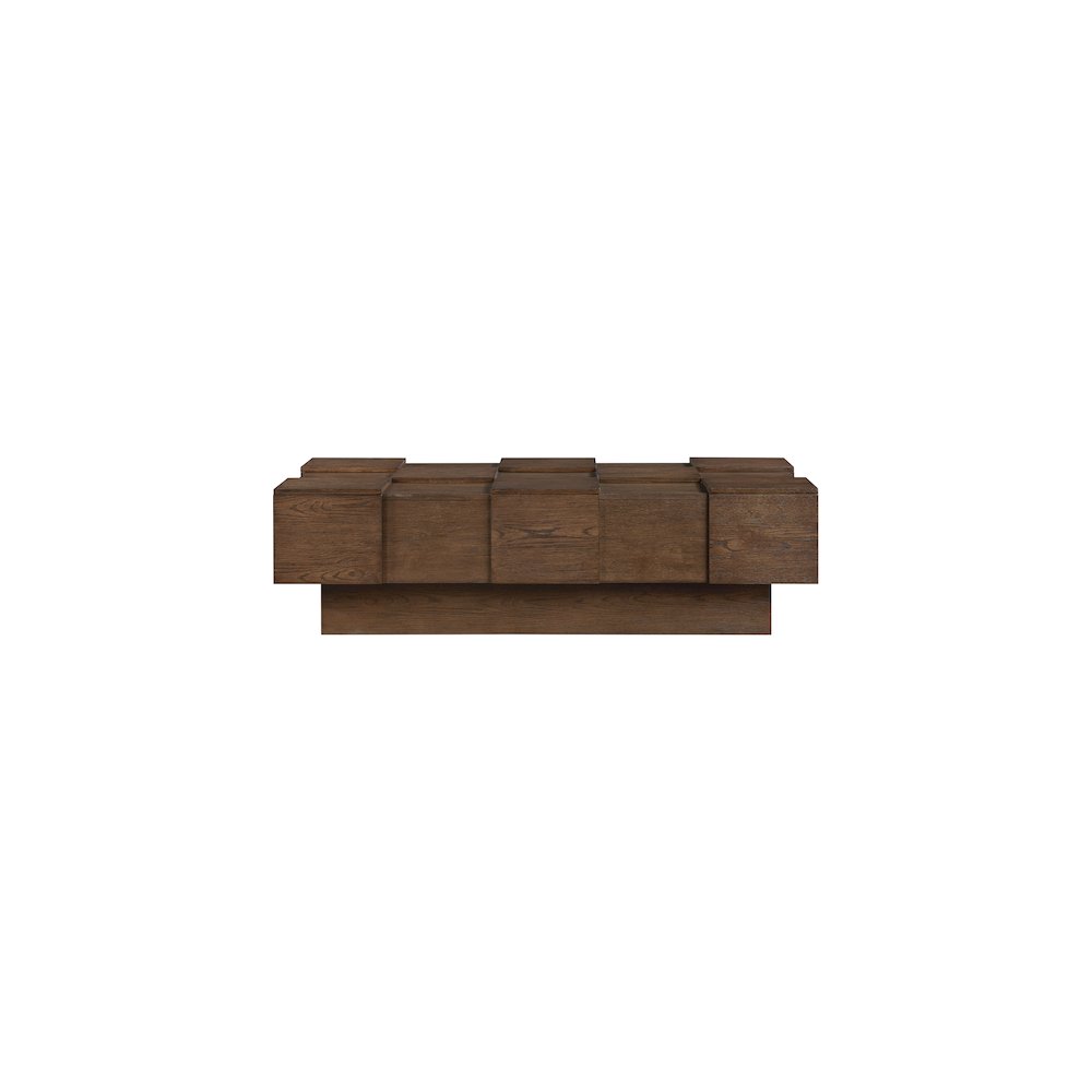 Anzio Brown Oak Veneer Coffee Table. Picture 2