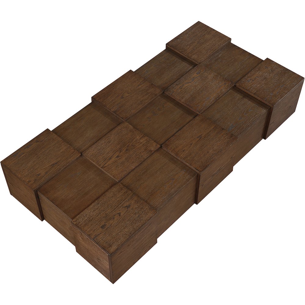 Anzio Brown Oak Veneer Coffee Table. Picture 4