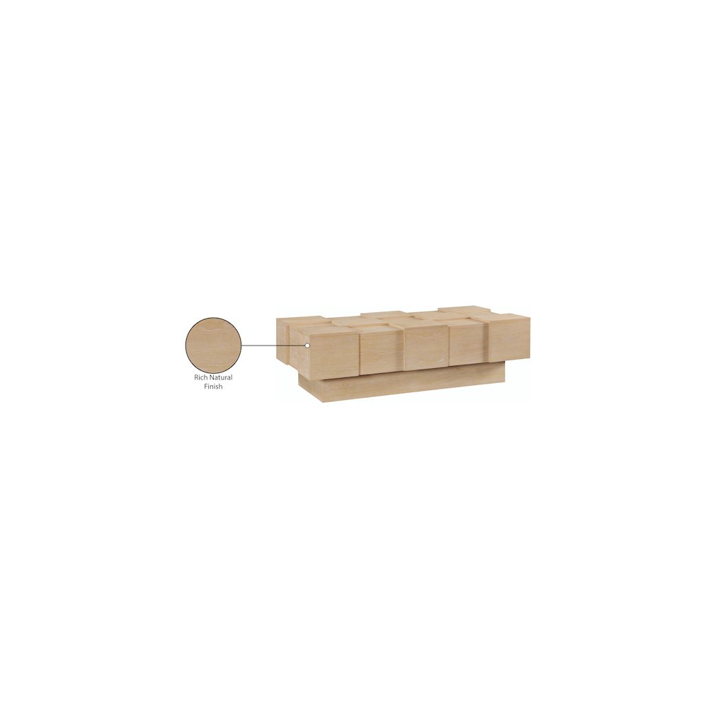 Anzio Natural Oak Veneer Coffee Table. Picture 5