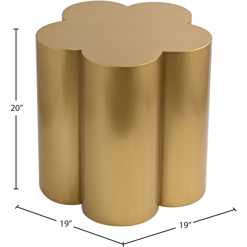 Lucky Gold Iron End Table. Picture 7