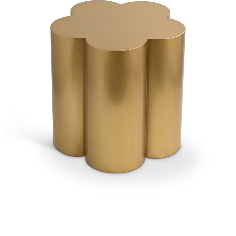 Lucky Gold Iron End Table. Picture 1