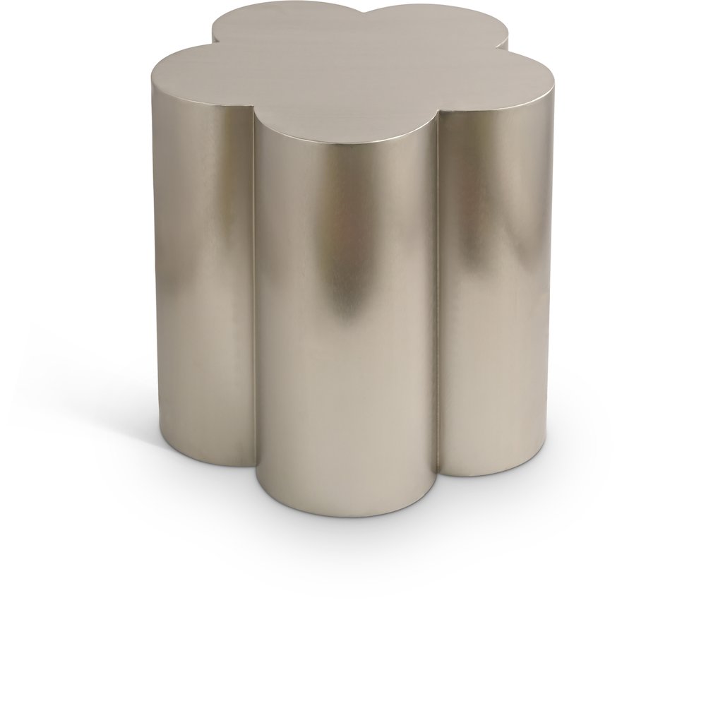 Lucky Silver Iron End Table. Picture 1