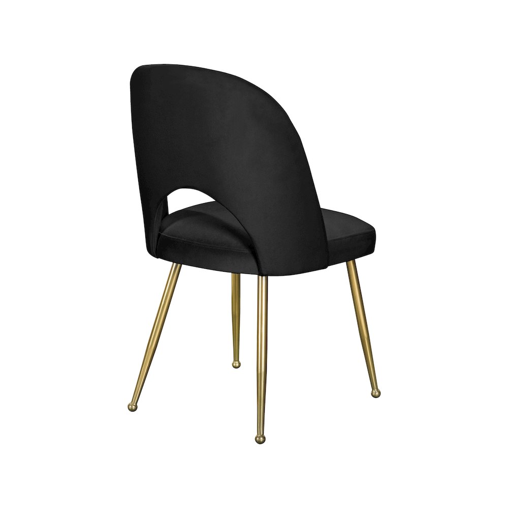 Logan Black Velvet Dining Chair, Set of 2. Picture 4
