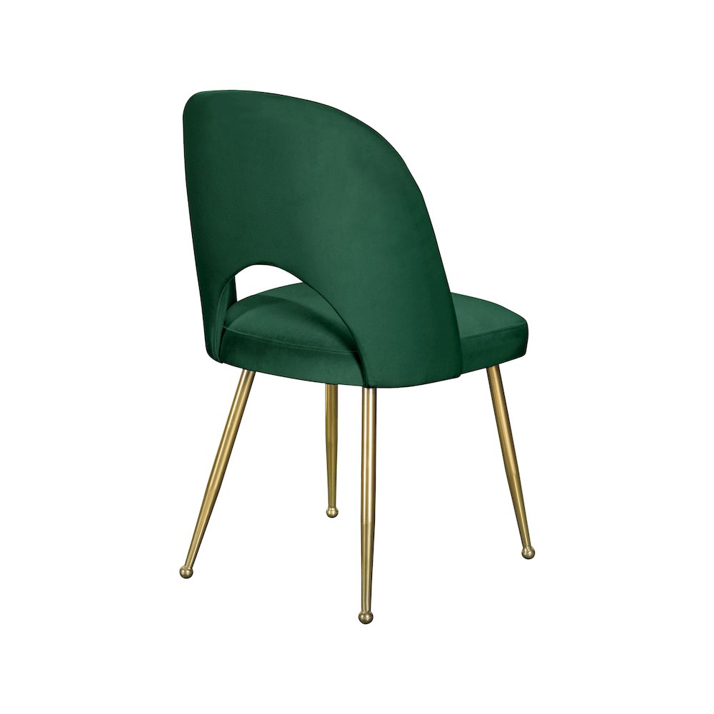 Logan Green Velvet Dining Chair, Set of 2. Picture 4