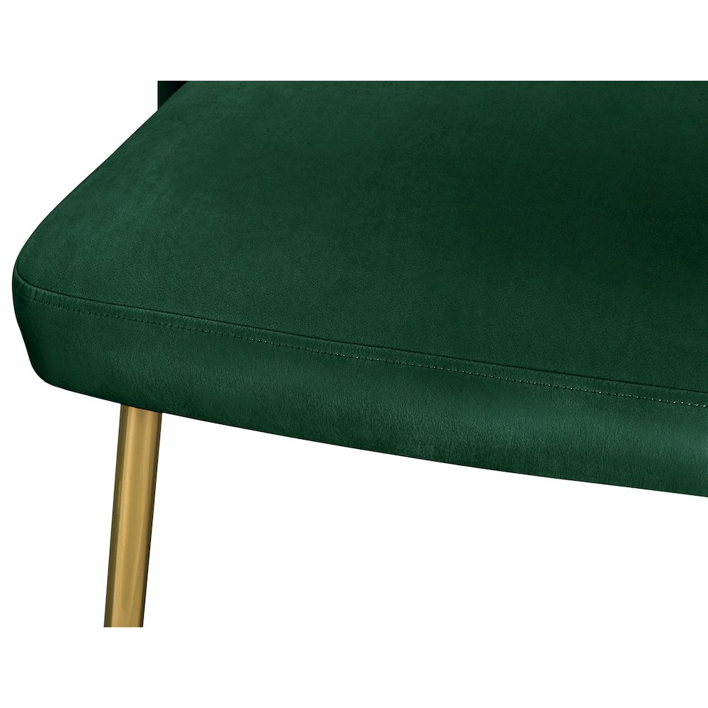 Logan Green Velvet Dining Chair, Set of 2. Picture 6