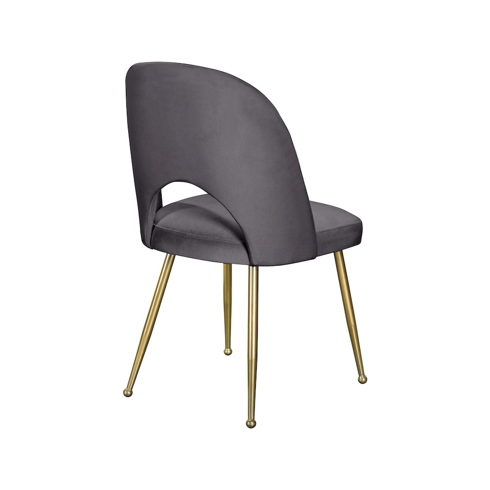 Logan Grey Velvet Dining Chair, Set of 2. Picture 4