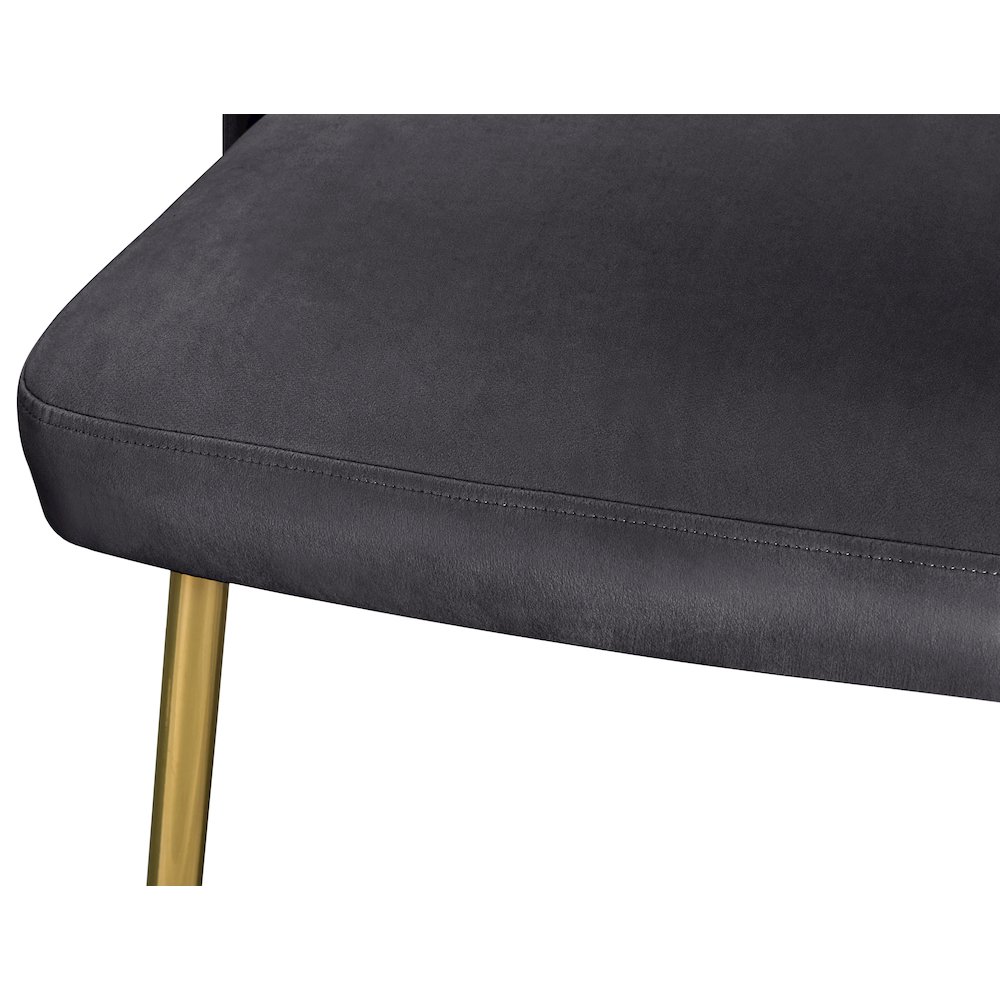 Logan Grey Velvet Dining Chair, Set of 2. Picture 6