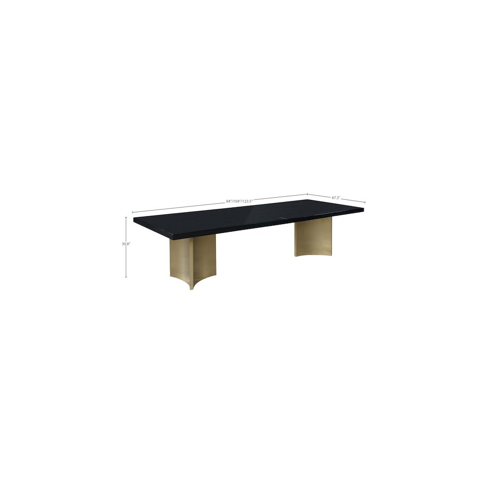 Immerse Black Dining Table. Picture 12