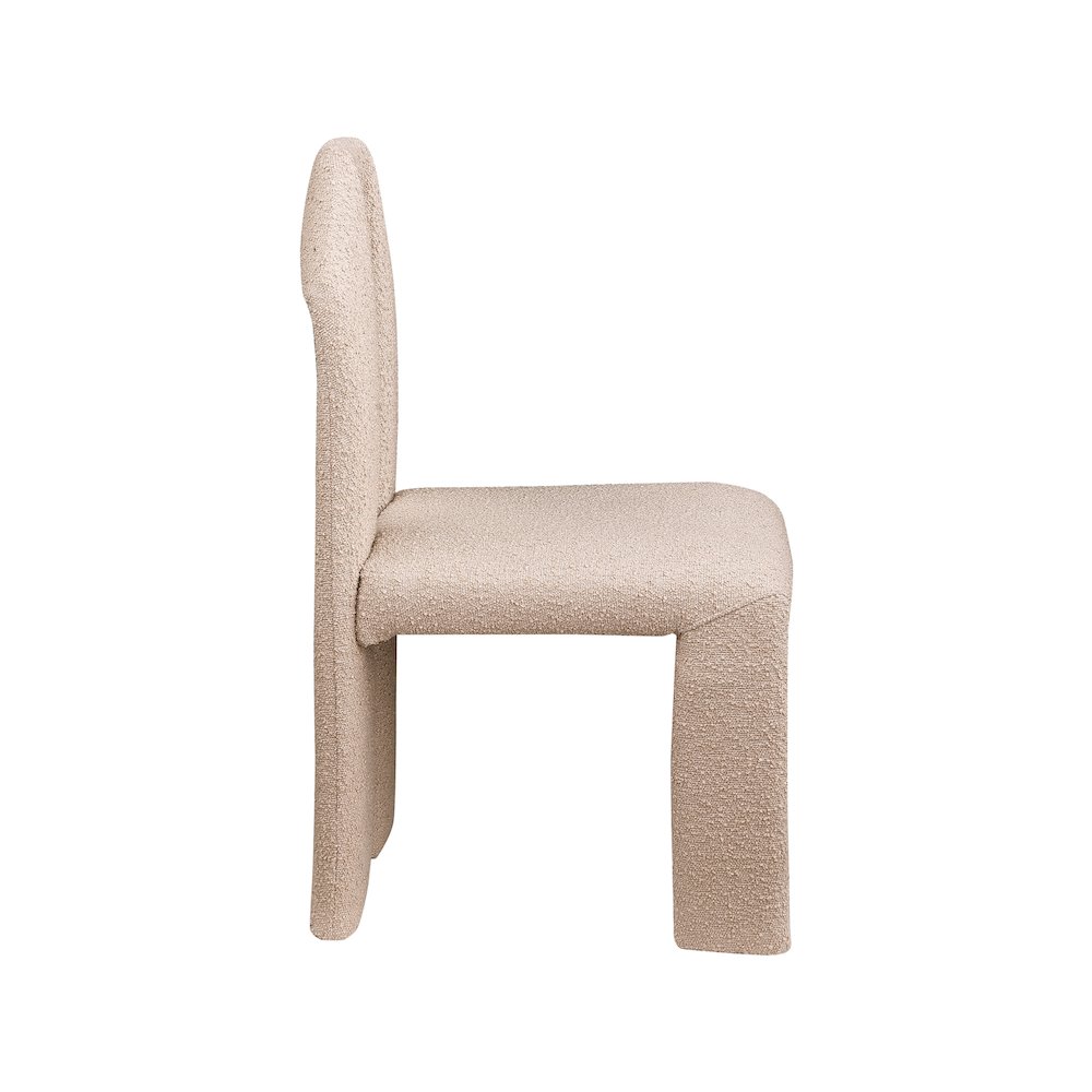 Bennett Beige Boucle Fabric Dining Chair, Set of 2. Picture 3