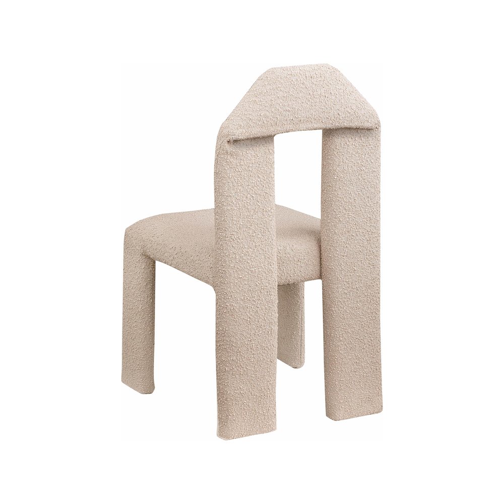 Bennett Beige Boucle Fabric Dining Chair, Set of 2. Picture 5