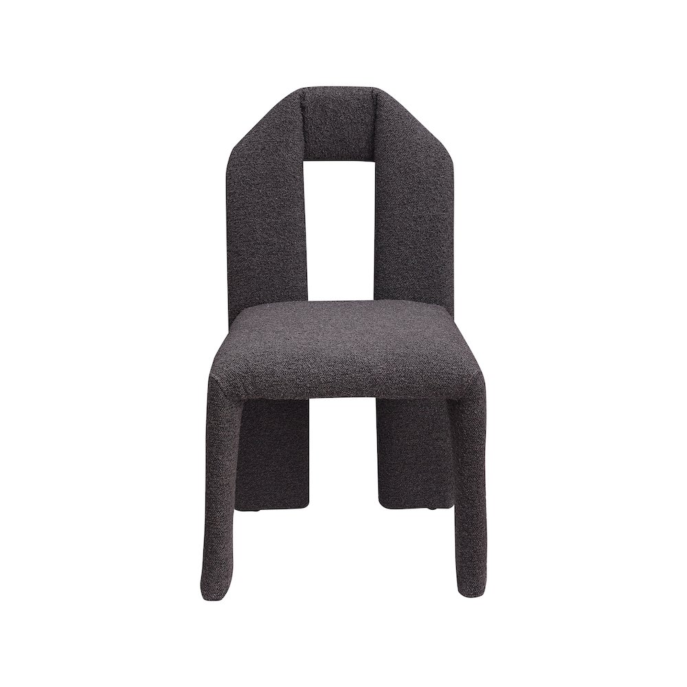 Bennett Brown Boucle Fabric Dining Chair, Set of 2. Picture 2