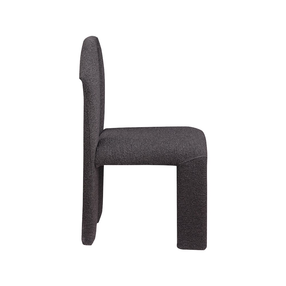 Bennett Brown Boucle Fabric Dining Chair, Set of 2. Picture 3