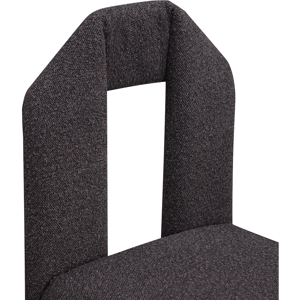 Bennett Brown Boucle Fabric Dining Chair, Set of 2. Picture 6