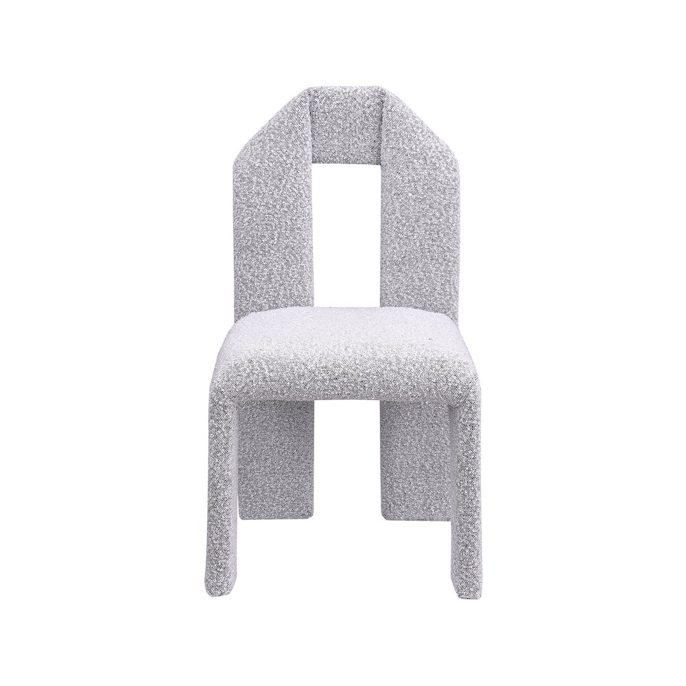 Bennett Grey Boucle Fabric Dining Chair, Set of 2. Picture 2