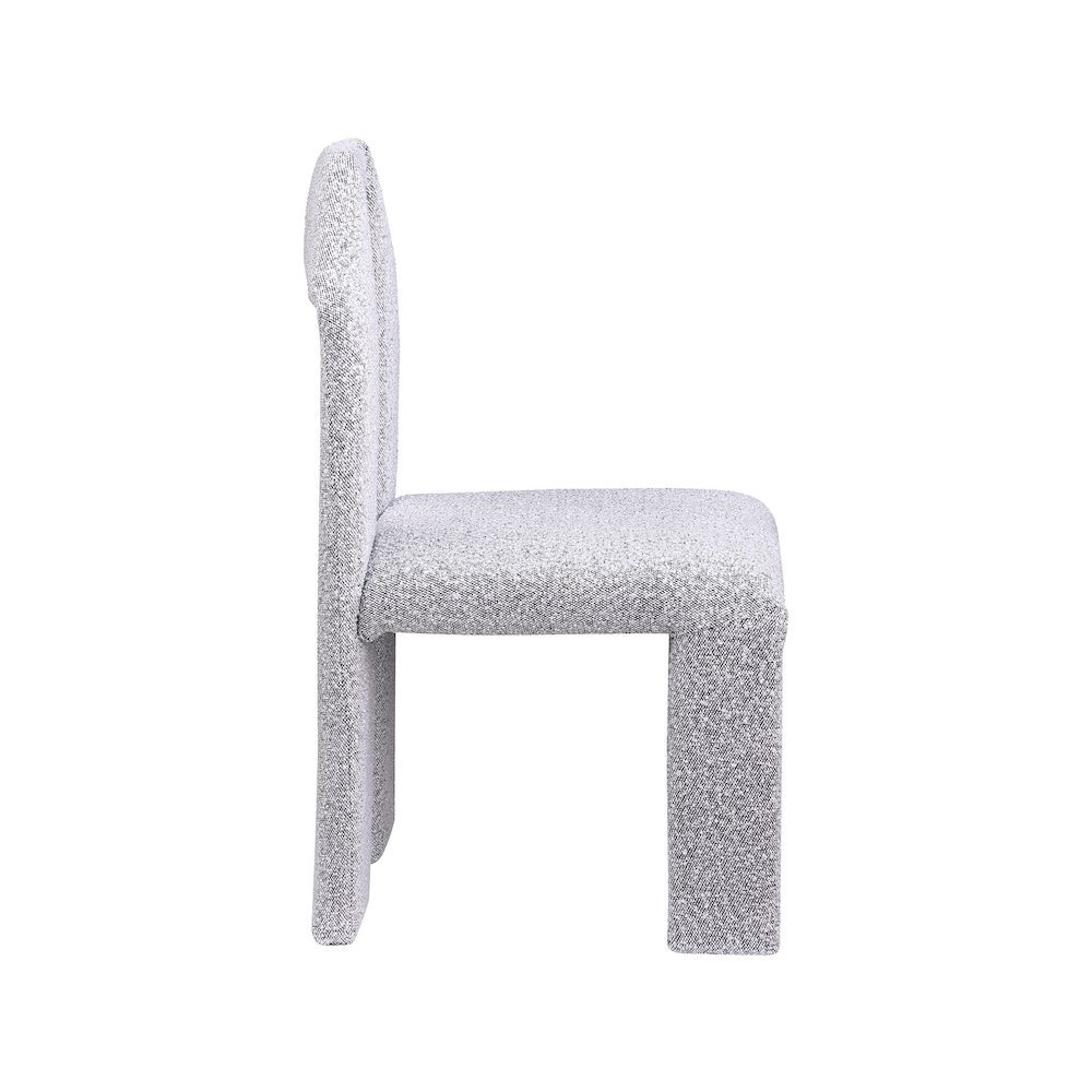 Bennett Grey Boucle Fabric Dining Chair, Set of 2. Picture 3