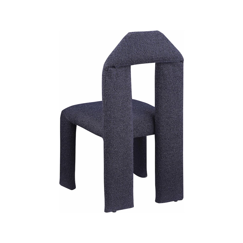 Bennett Navy Boucle Fabric Dining Chair, Set of 2. Picture 5