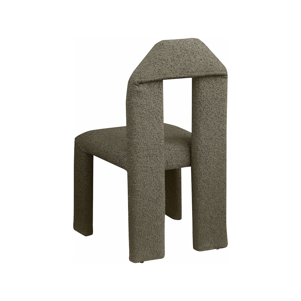 Bennett Olive Boucle Fabric Dining Chair, Set of 2. Picture 5