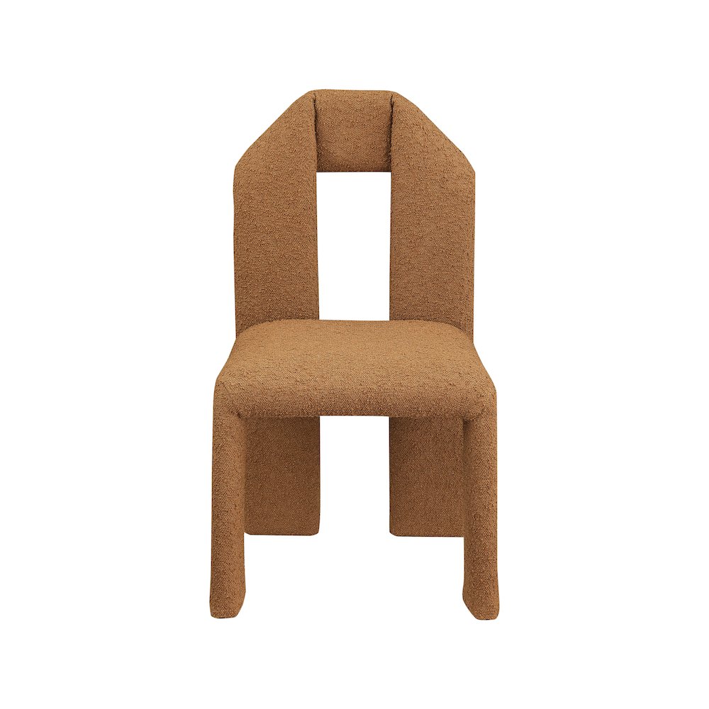Bennett Saddle Boucle Fabric Dining Chair, Set of 2. Picture 2