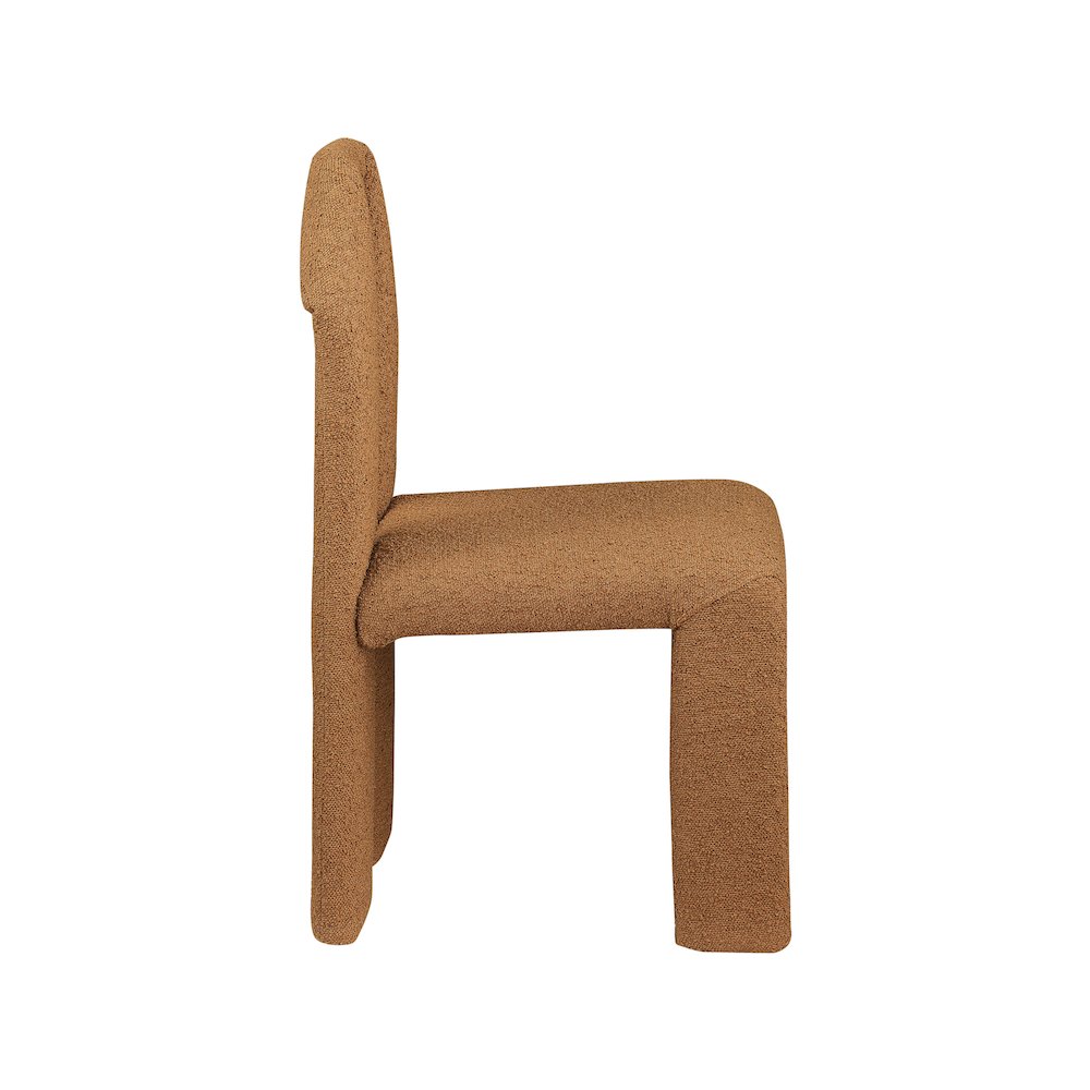 Bennett Saddle Boucle Fabric Dining Chair, Set of 2. Picture 3