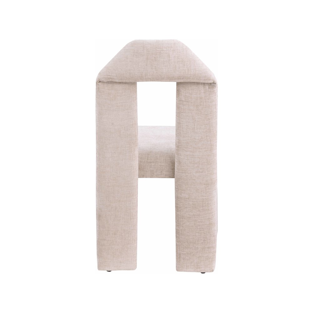 Bennett Beige Chenille Fabric Dining Chair, Set of 2. Picture 4