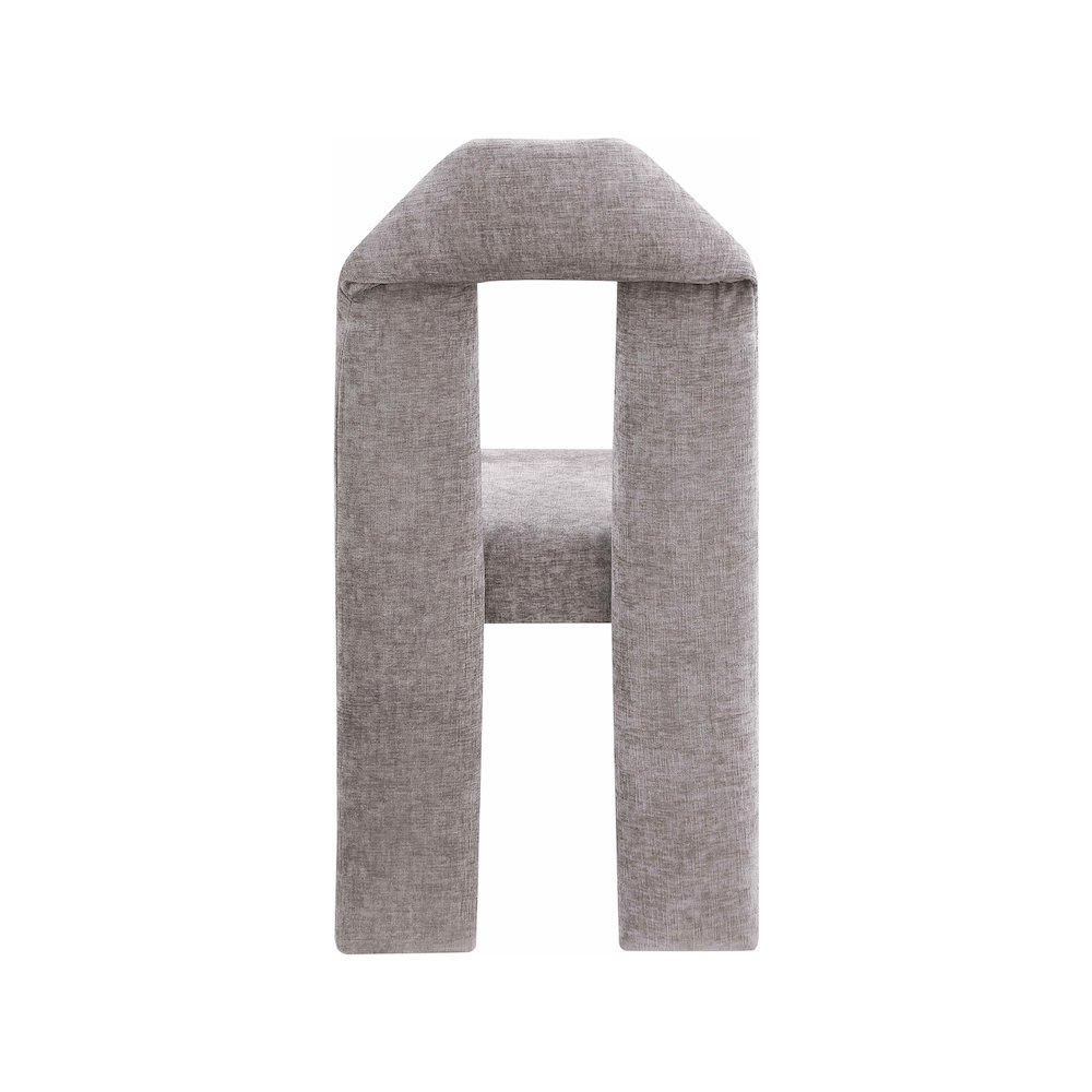 Bennett Grey Chenille Fabric Dining Chair, Set of 2. Picture 4