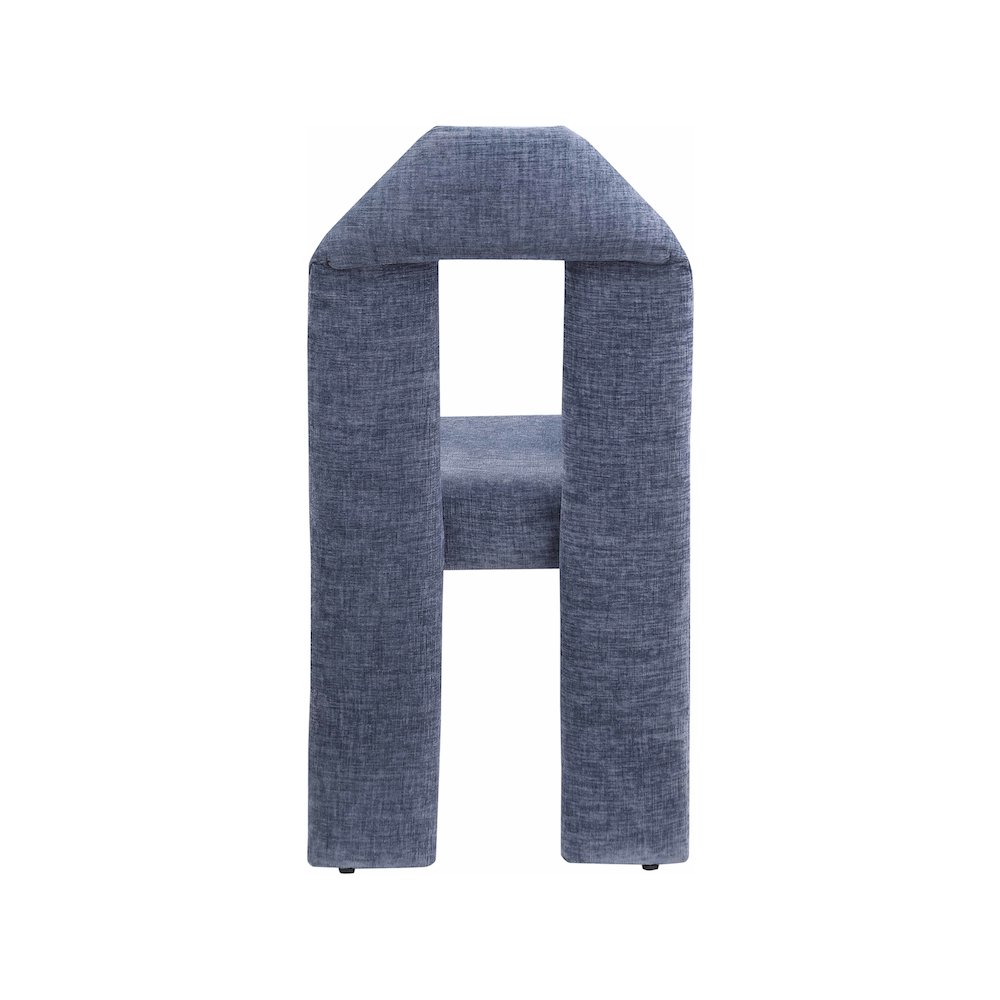 Bennett Light Blue Chenille Fabric Dining Chair, Set of 2. Picture 4