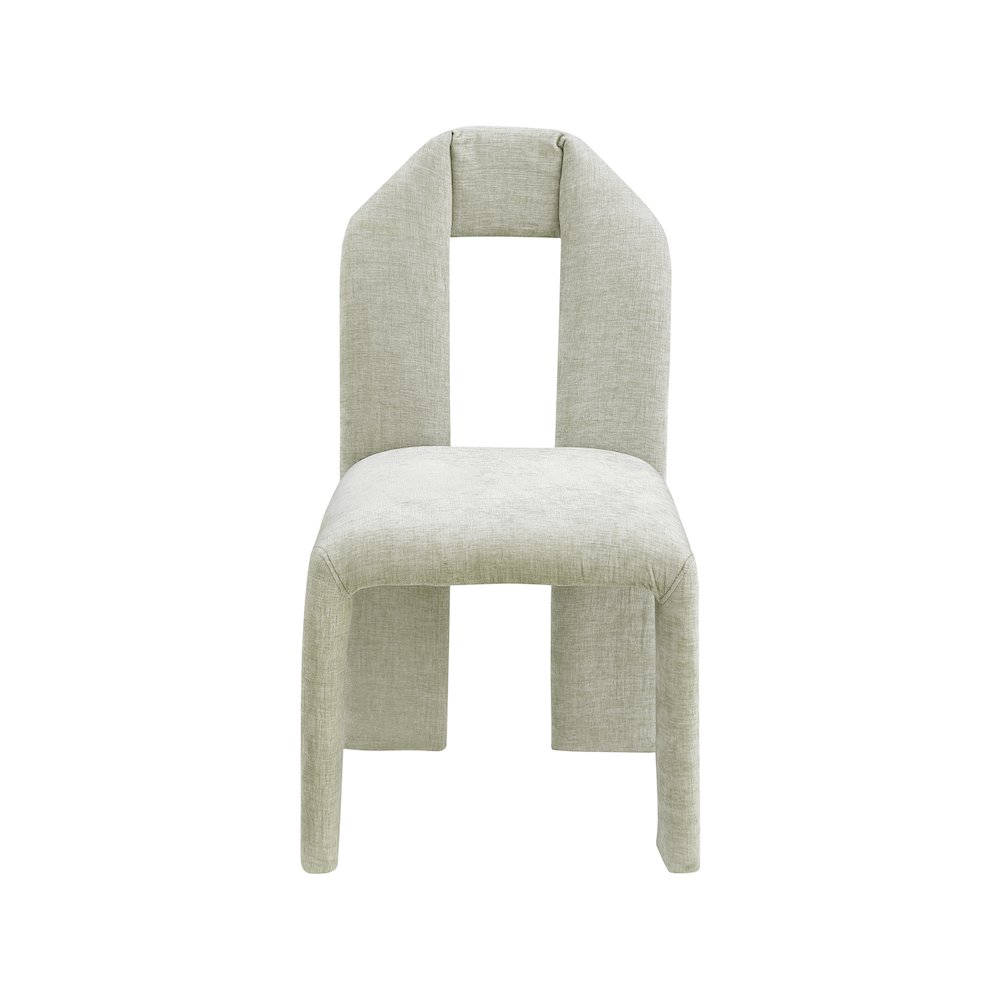Bennett Mint Chenille Fabric Dining Chair, Set of 2. Picture 2