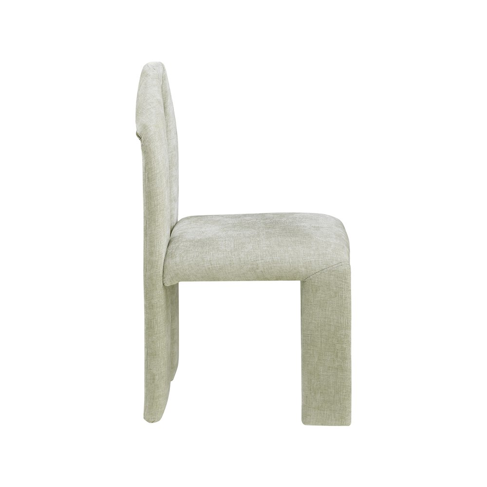 Bennett Mint Chenille Fabric Dining Chair, Set of 2. Picture 3