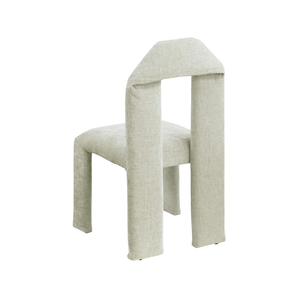 Bennett Mint Chenille Fabric Dining Chair, Set of 2. Picture 5