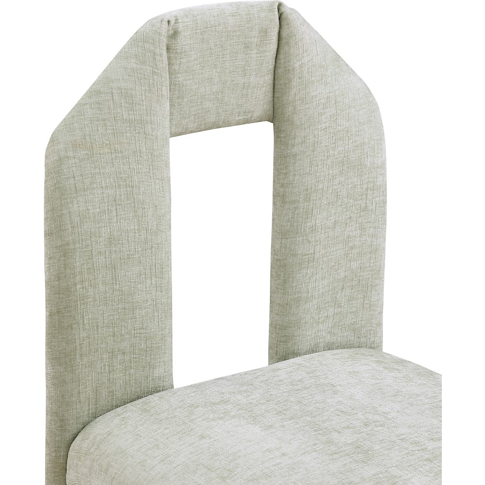 Bennett Mint Chenille Fabric Dining Chair, Set of 2. Picture 6
