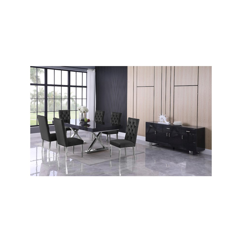 Excel Grey Oak Veneer Lacquer Extendable Dining Table. Picture 3