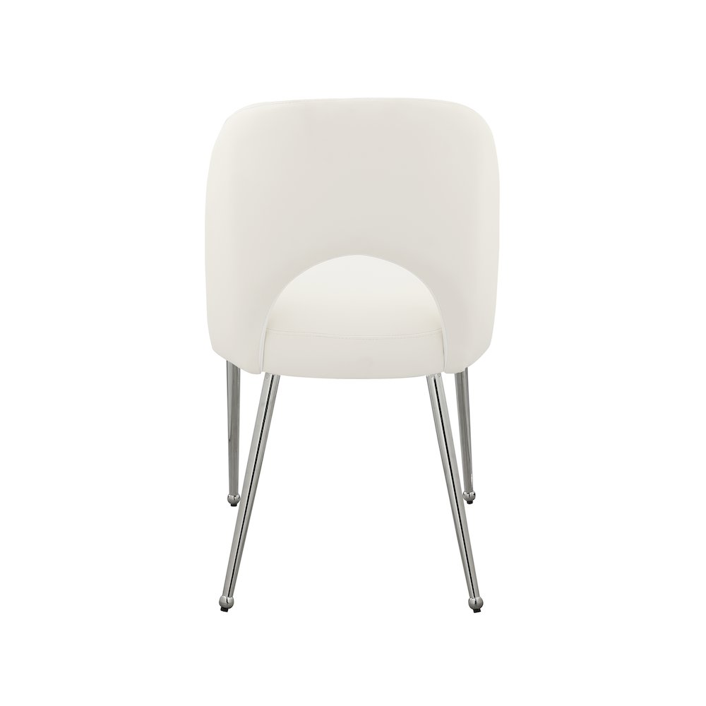 Logan Cream Vegan Leather Dining Chair, Set of 2. Picture 2