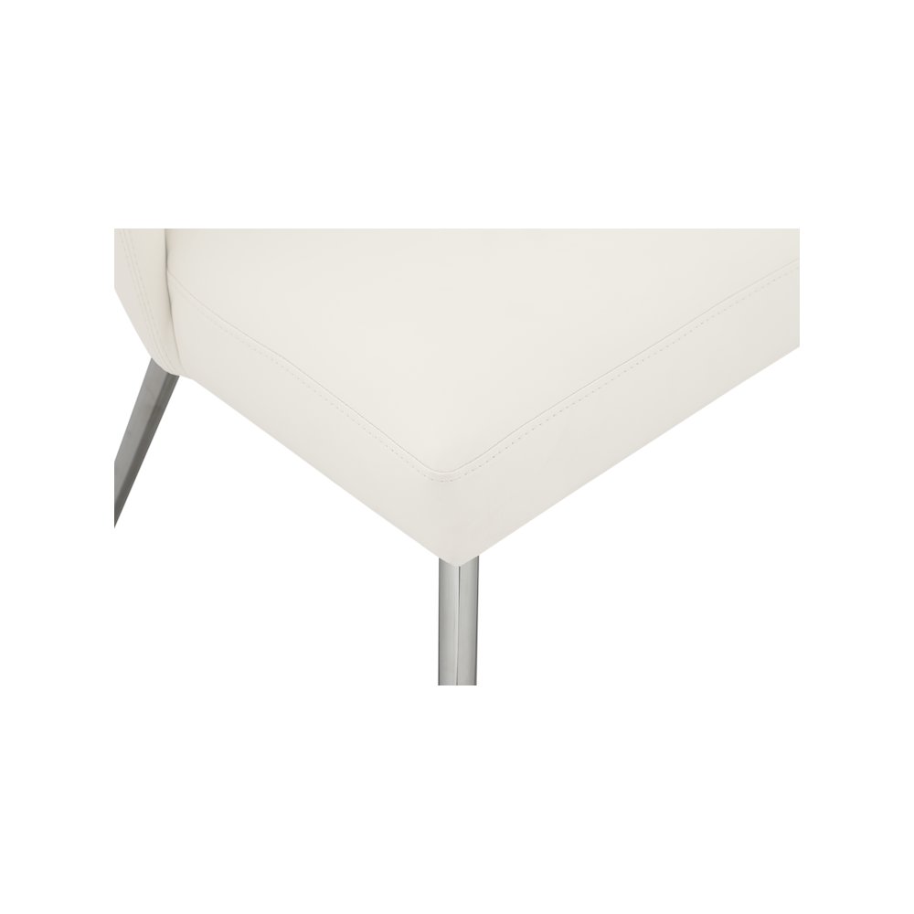 Logan Cream Vegan Leather Dining Chair, Set of 2. Picture 5