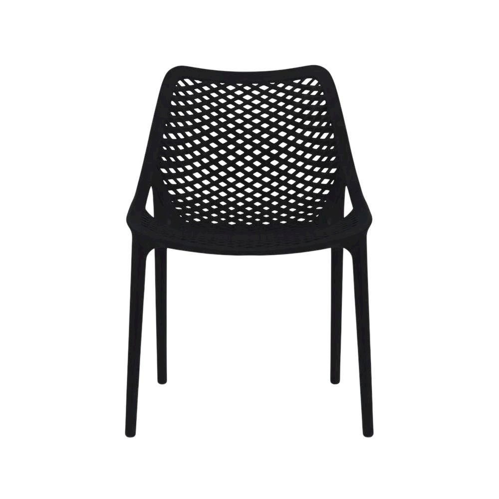 Contemporary Outdoor Patio Dining Chair Set Of 4 With Uv-Protection Finish. Picture 4