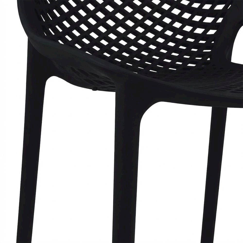 Contemporary Outdoor Patio Dining Chair Set Of 4 With Uv-Protection Finish. Picture 6