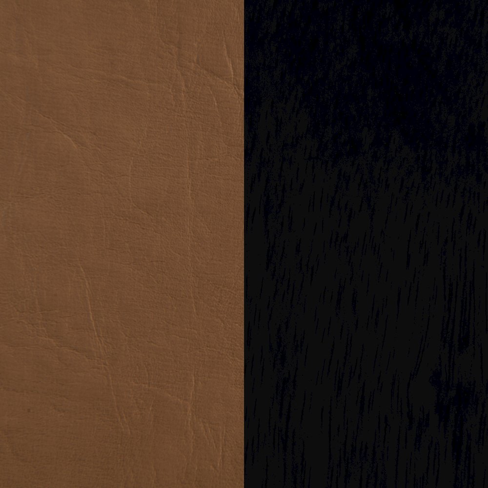 Abigail Cognac Vegan Leather Full Bed. Picture 5