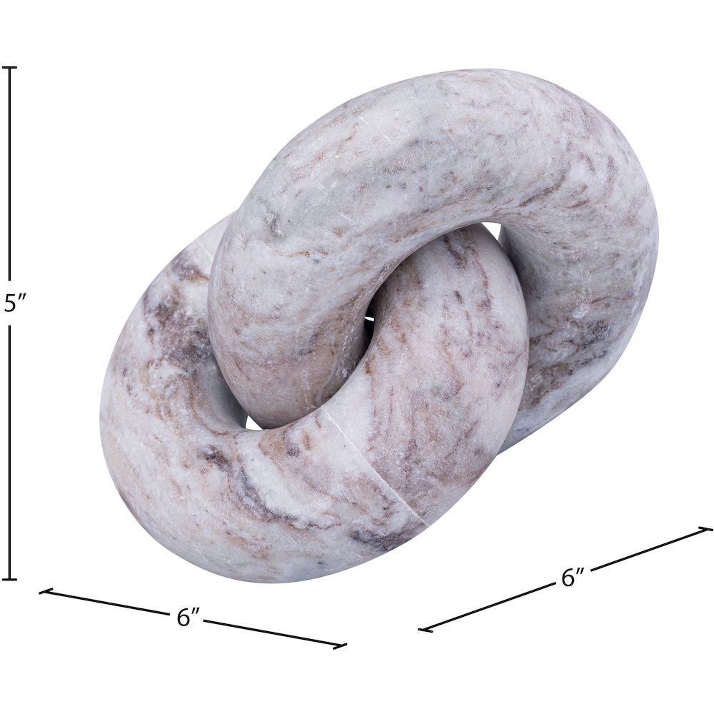 Knot Brown Marble Decorative Knot. Picture 5