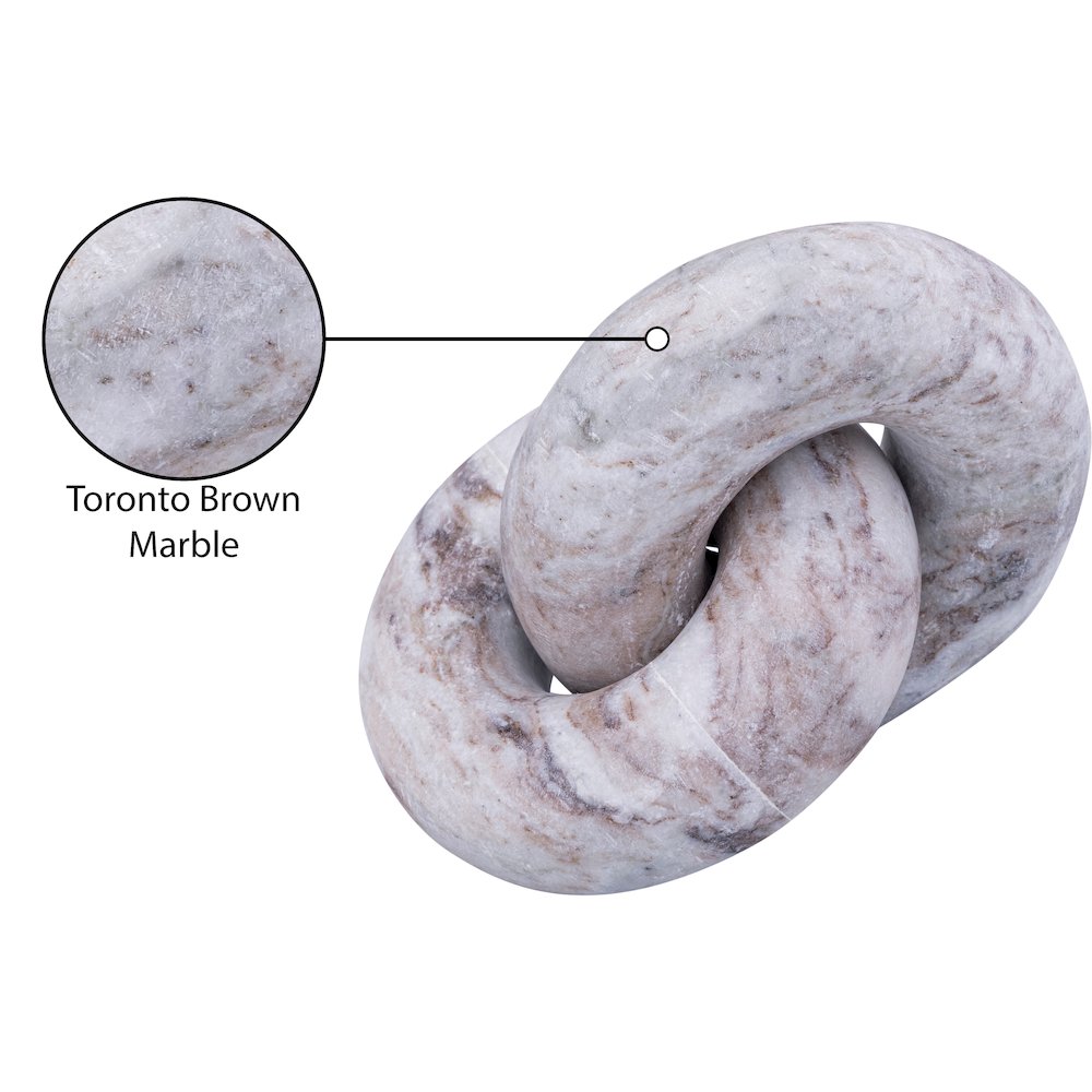 Knot Brown Marble Decorative Knot. Picture 3